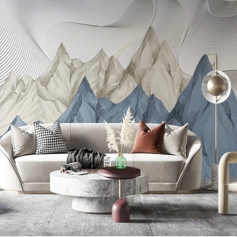 MU8849 Modern and simple hand-painted landscape mountain line TV background wall painting
MU8849 Modern and simple hand-painted landscape mountain line TV background wall painting