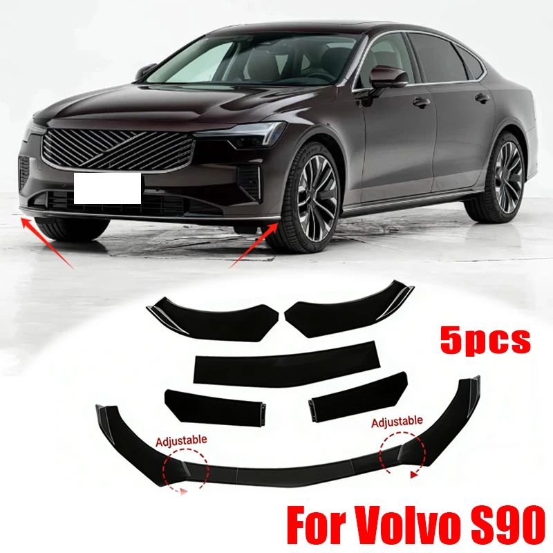 5Pcs ABS Material Universal Car Front Bumper Separator Bumper Lip Body Kit Duck Lip Separator For Volvo S90 Car Accessories
5Pcs ABS Material Universal Car Front Bumper Separator Bumper Lip Body Kit Duck Lip Separator For Volvo S90 Car Accessories