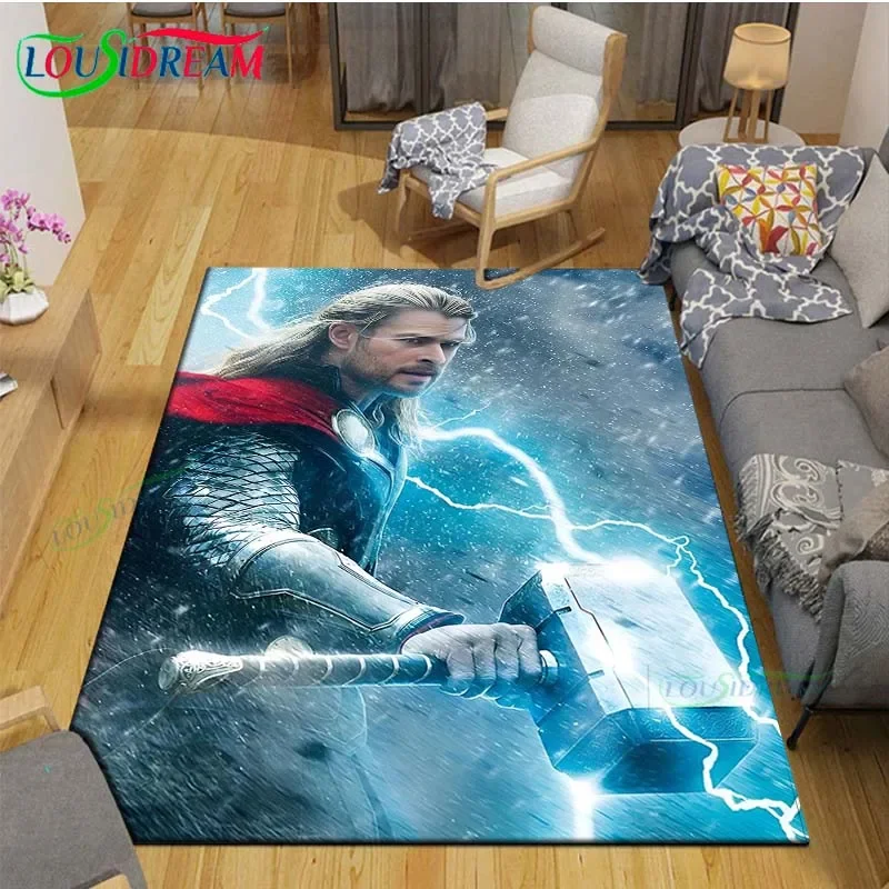 Greek Mythology Superhero Thor Rugs for Living Room Child Game Carpets Floor Flannel Trendy Child Bedroom Anti-slip Floor Gift
Greek Mythology Superhero Thor Rugs for Living Room Child Game Carpets Floor Flannel Trendy Child Bedroom Anti-slip Floor Gift