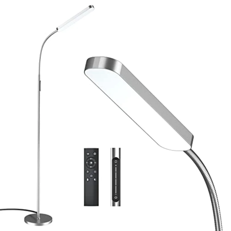 15w/1000lm Bright LED Floor Lamp with Stepless Adjustable 3000K-6000K Colors and Dimmer, Remote and Touch Control Reading Lamp,
15w/1000lm Bright LED Floor Lamp with Stepless Adjustable 3000K-6000K Colors and Dimmer, Remote and Touch Control Reading Lamp,