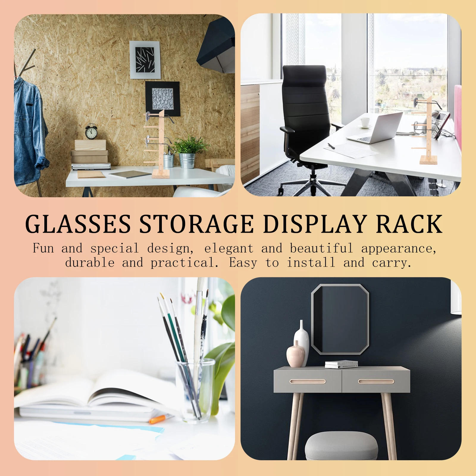 Sunglasses Holder Display Stand Eyeglass Spectacle Rack Organizer Pine Wood Desktop
Sunglasses Holder Display Stand Eyeglass Spectacle Rack Organizer Pine Wood Desktop