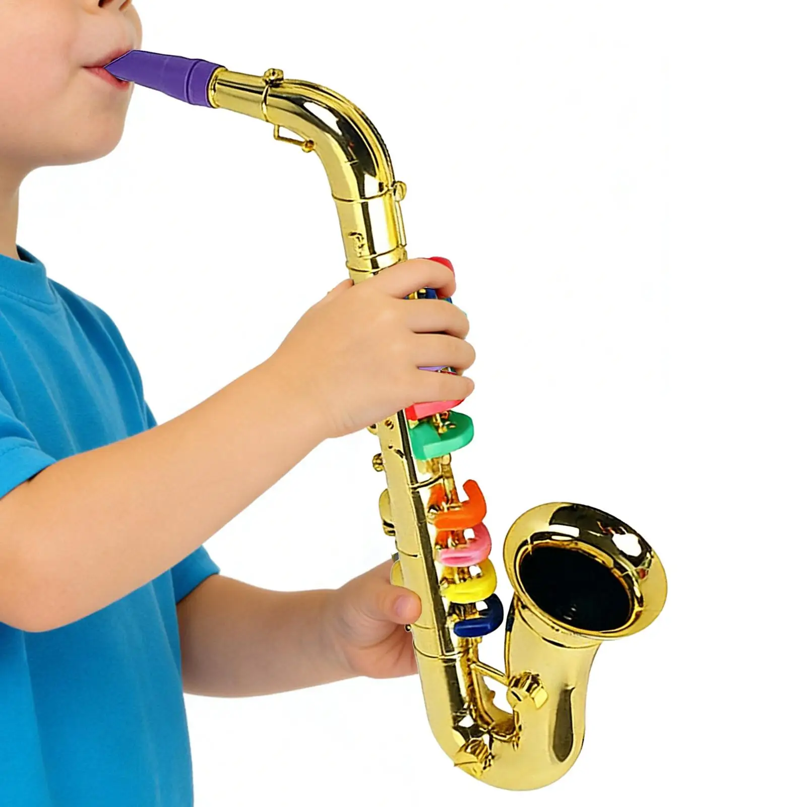 Kids Toy Saxophone Playable Musical Instrument Educational Lightweight Sax For Beginners, Party Birthday School Performance Kids Toy Saxophone Playable Musical Instrument Educational Lightweight Sax For Beginners, Party Birthday School Performance