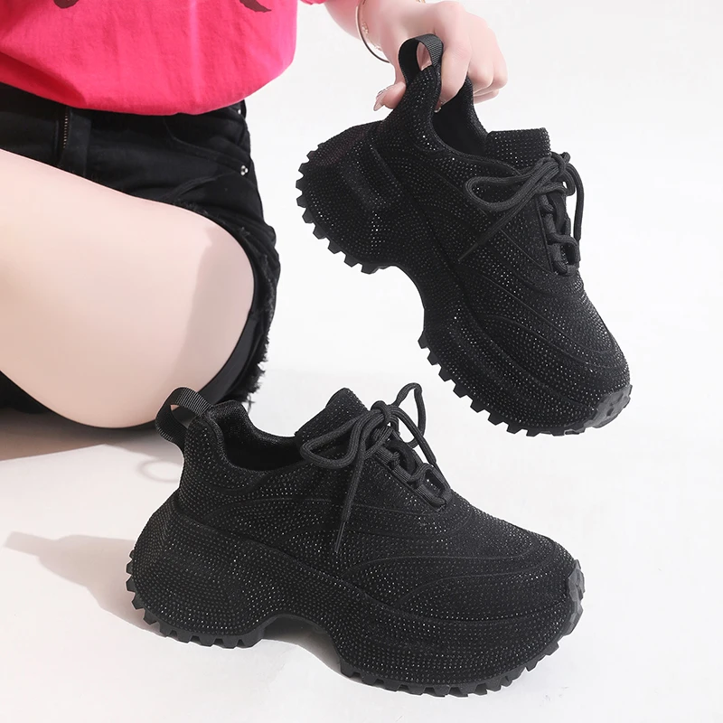 High-quality Platform Cross-strap Full-diamond Multi-purpose Comfortable Anti-slip Breathable Sports and Casual Women's Shoes
High-quality Platform Cross-strap Full-diamond Multi-purpose Comfortable Anti-slip Breathable Sports and Casual Women's Shoes
