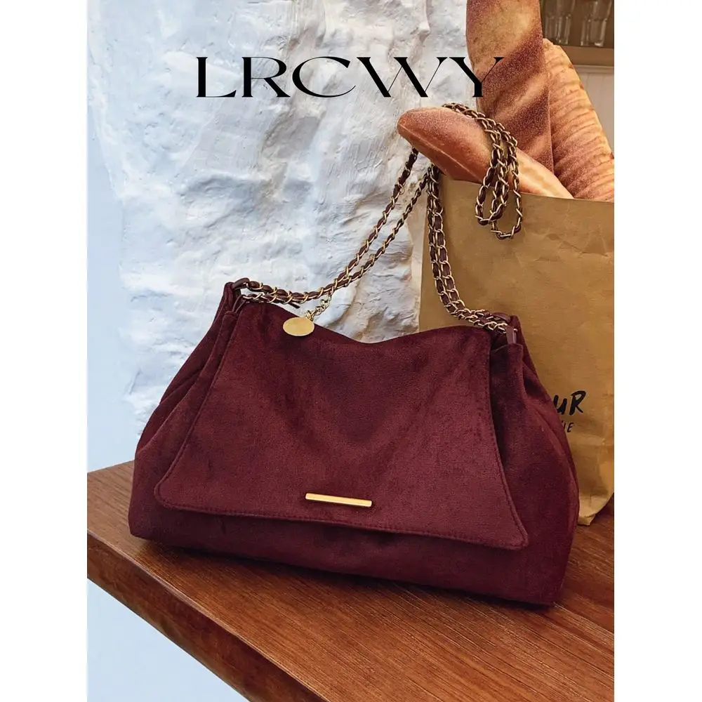 Shoulder Bag, Flap Cover Soft Bag, Faux Suede Velvet Matte PU, Fashion Autumn Winter Elegant Retro Minimalist, Metal Hardware D
Shoulder Bag, Flap Cover Soft Bag, Faux Suede Velvet Matte PU, Fashion Autumn Winter Elegant Retro Minimalist, Metal Hardware D