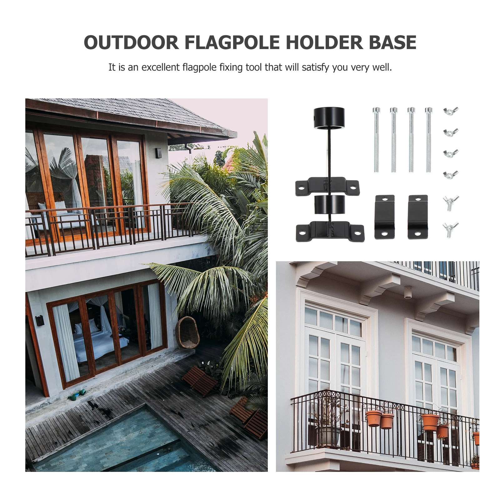 1Pcs Flagpole Bracket Base Stainless Steel Wall Mounted Outdoor Guardrail Flag Pole Mounting Base for Fence Holiday Party
1Pcs Flagpole Bracket Base Stainless Steel Wall Mounted Outdoor Guardrail Flag Pole Mounting Base for Fence Holiday Party