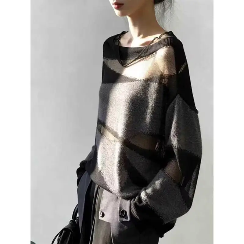 Korean Style See through Knitted Top Women's Spring Summer Versatile Slimming Sun Protection Hollow out Overhead Sweater
Korean Style See through Knitted Top Women's Spring Summer Versatile Slimming Sun Protection Hollow out Overhead Sweater