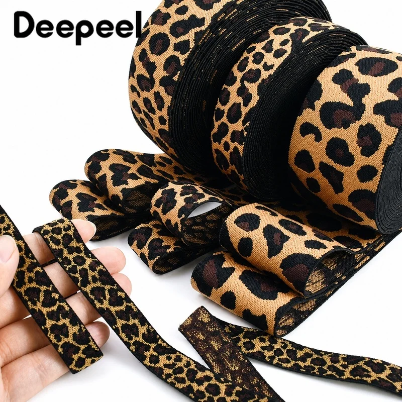 5/10/20M Leopard Elastic Band 15-50mm Jacquard Rubber Bands Sewing Yoga Clothes Pants Belt Streach Elastics Rope DIY Accessories
5/10/20M Leopard Elastic Band 15-50mm Jacquard Rubber Bands Sewing Yoga Clothes Pants Belt Streach Elastics Rope DIY Accessories