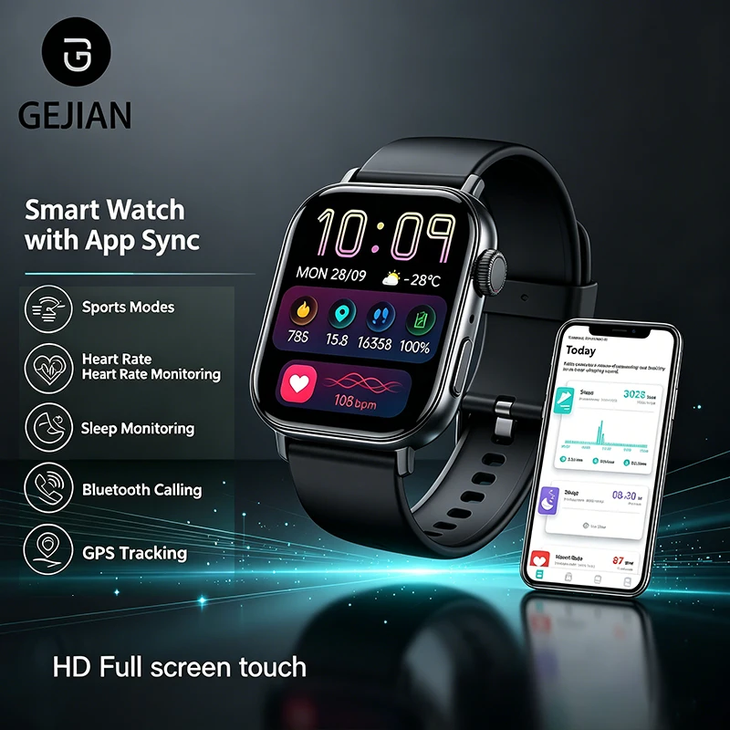 2026 New 1.75"Health Smart Watch Heart Rate Health Monitoring IP67 Waterproof Smartwatch Multiple Exercise Modes for Android iOS
2026 New 1.75"Health Smart Watch Heart Rate Health Monitoring IP67 Waterproof Smartwatch Multiple Exercise Modes for Android iOS