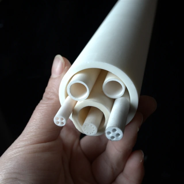 OD*ID=6*1.5mm / 2 bores insulators / good thermostability / insulation / ceramic tube
OD*ID=6*1.5mm / 2 bores insulators / good thermostability / insulation / ceramic tube