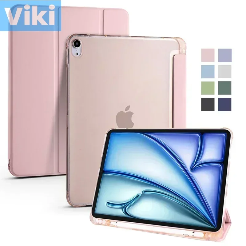 For iPad Air 11 2024 Case with Pen Holder Trifold TPU Back Stand Tablet Coque For iPad Air 6 6th Gen iPad Air M2 Case 11 inch
For iPad Air 11 2024 Case with Pen Holder Trifold TPU Back Stand Tablet Coque For iPad Air 6 6th Gen iPad Air M2 Case 11 inch