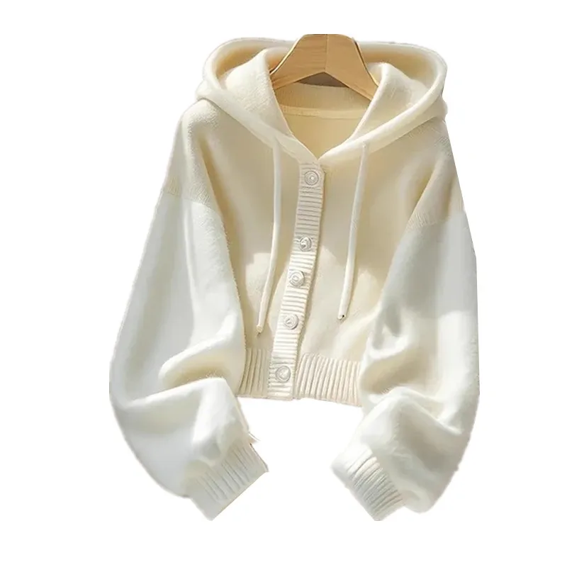 2025 Autumn Winter New Solid Color Hooded Knitted Cardigan Sweater Women Vintage Long Sleeve Casual Knitwear Ladies Tops W738
2025 Autumn Winter New Solid Color Hooded Knitted Cardigan Sweater Women Vintage Long Sleeve Casual Knitwear Ladies Tops W738