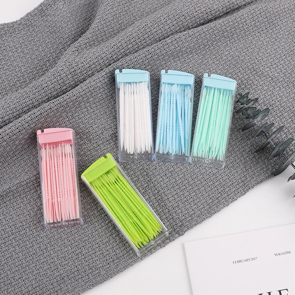250pcs Eco-Friendly Double Head Dental Plastic Toothpicks Brush Teeth Cleaning Tools Interdental Gum Care Sticks Fish Bone 
250pcs Eco-Friendly Double Head Dental Plastic Toothpicks Brush Teeth Cleaning Tools Interdental Gum Care Sticks Fish Bone