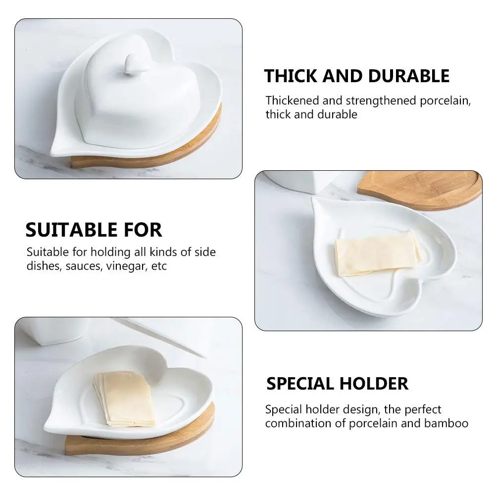 Heart Shaped Ceramic Dishes Vintage Style Butter Storage Plate Dishwasher Safe Food Grade Material Home Tableware
Heart Shaped Ceramic Dishes Vintage Style Butter Storage Plate Dishwasher Safe Food Grade Material Home Tableware