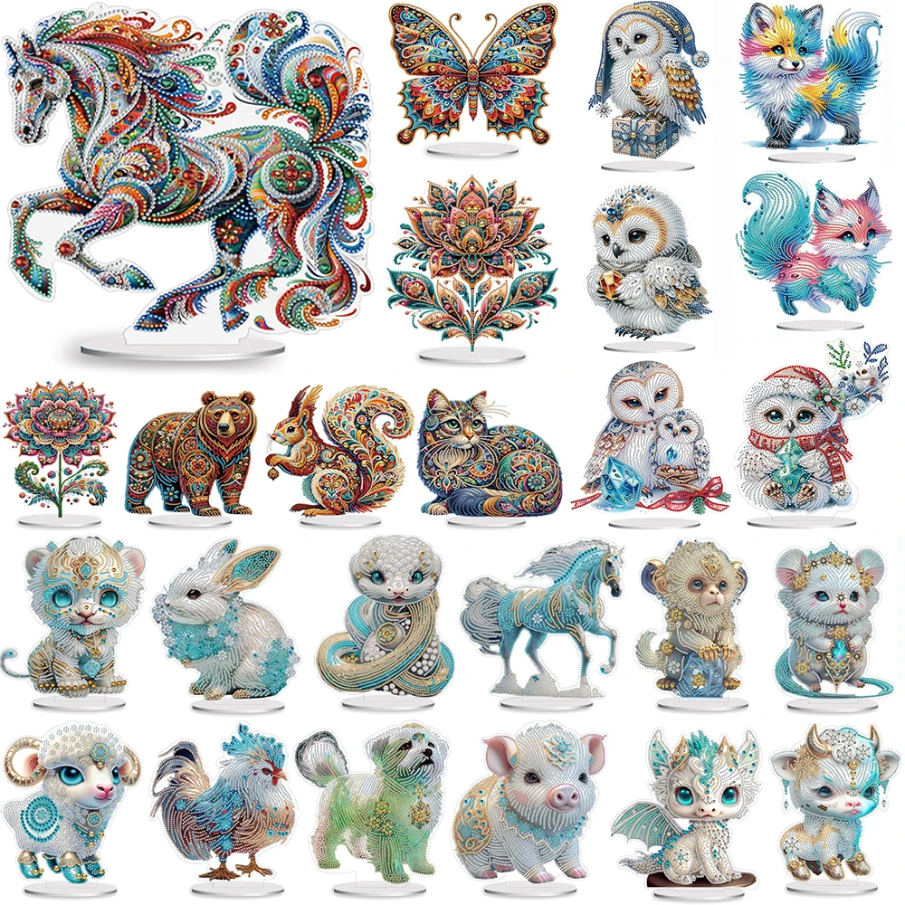 Chinese Zodiac 5D DIY Diamond Art Tabletop Decorations Tiger Diamond Painting Desktop Decorations Snake for Office Desktop Decor
Chinese Zodiac 5D DIY Diamond Art Tabletop Decorations Tiger Diamond Painting Desktop Decorations Snake for Office Desktop Decor