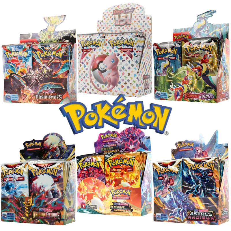 360Pcs French Pokémon card Scarlet Violet 151 classics Expansion Obsidian Flames Surging Sparks Darkness Ablaze Booster Box
360Pcs French Pokémon card Scarlet Violet 151 classics Expansion Obsidian Flames Surging Sparks Darkness Ablaze Booster Box