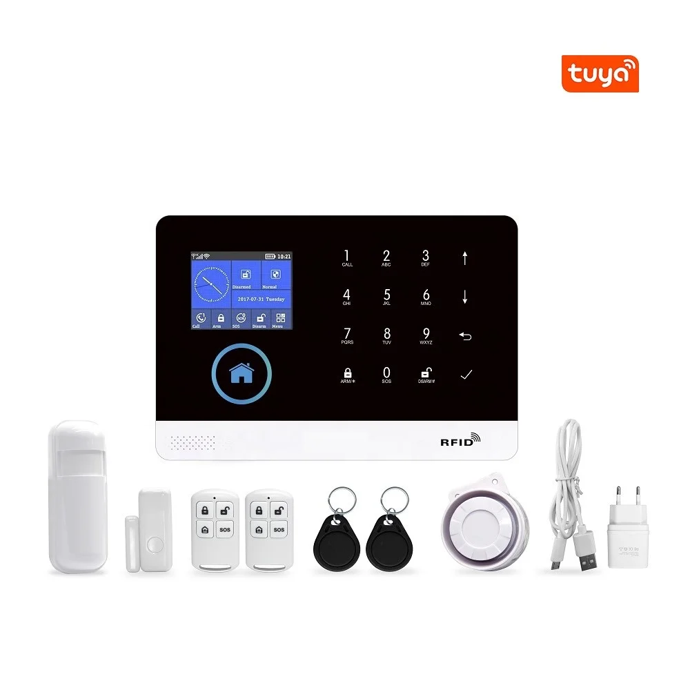 Smart Home Devices Control Panel WiFi GSM Home Automation Security System with Intrusion Detector Door Contact WiFi Tuya Alarm
Smart Home Devices Control Panel WiFi GSM Home Automation Security System with Intrusion Detector Door Contact WiFi Tuya Alarm