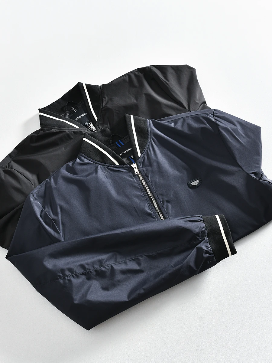 Silky Texture Men's Business Casual Commute Baseball Collar Jacket New Autumn Fashion Urban Loose Fit Polyester Zipper
Silky Texture Men's Business Casual Commute Baseball Collar Jacket New Autumn Fashion Urban Loose Fit Polyester Zipper