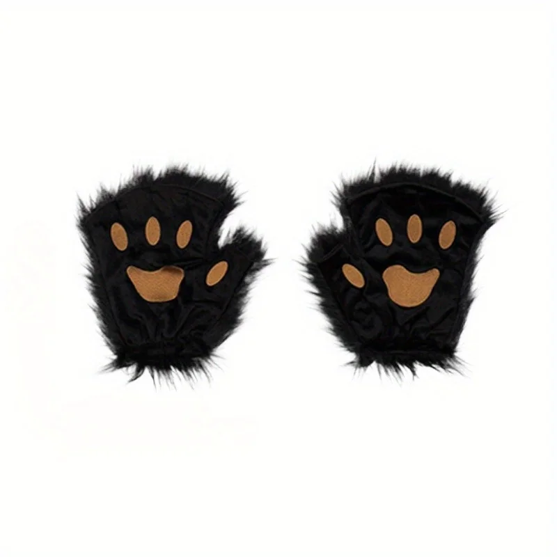 Halloween Animal Costume Set Cat Mask Gloves Tail for Carnival Parties
Halloween Animal Costume Set Cat Mask Gloves Tail for Carnival Parties