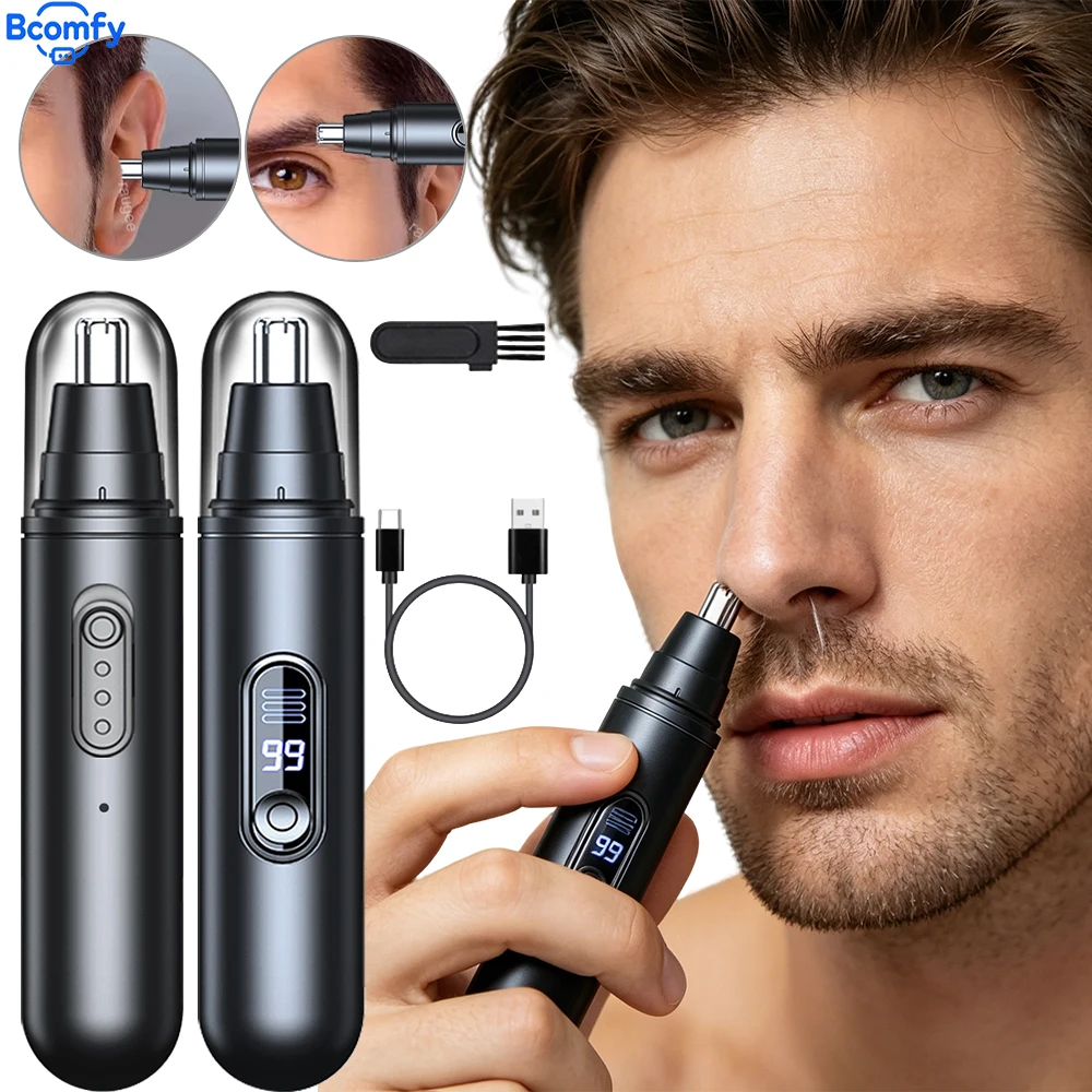 Electric Nose Hair Trimmer for Men Mini Dry Wet Use Nose And Ear Hair Remover Rechargeable Painless Ear Nose Hair Clipper
Electric Nose Hair Trimmer for Men Mini Dry Wet Use Nose And Ear Hair Remover Rechargeable Painless Ear Nose Hair Clipper