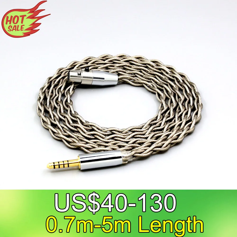 99% Pure Silver + Graphene Silver Plated 4 Pin Earphone Cable For Pioneer HDJ-X10 AKG K371BT Beyerdynamic DT177x GO LN008255
99% Pure Silver + Graphene Silver Plated 4 Pin Earphone Cable For Pioneer HDJ-X10 AKG K371BT Beyerdynamic DT177x GO LN008255
