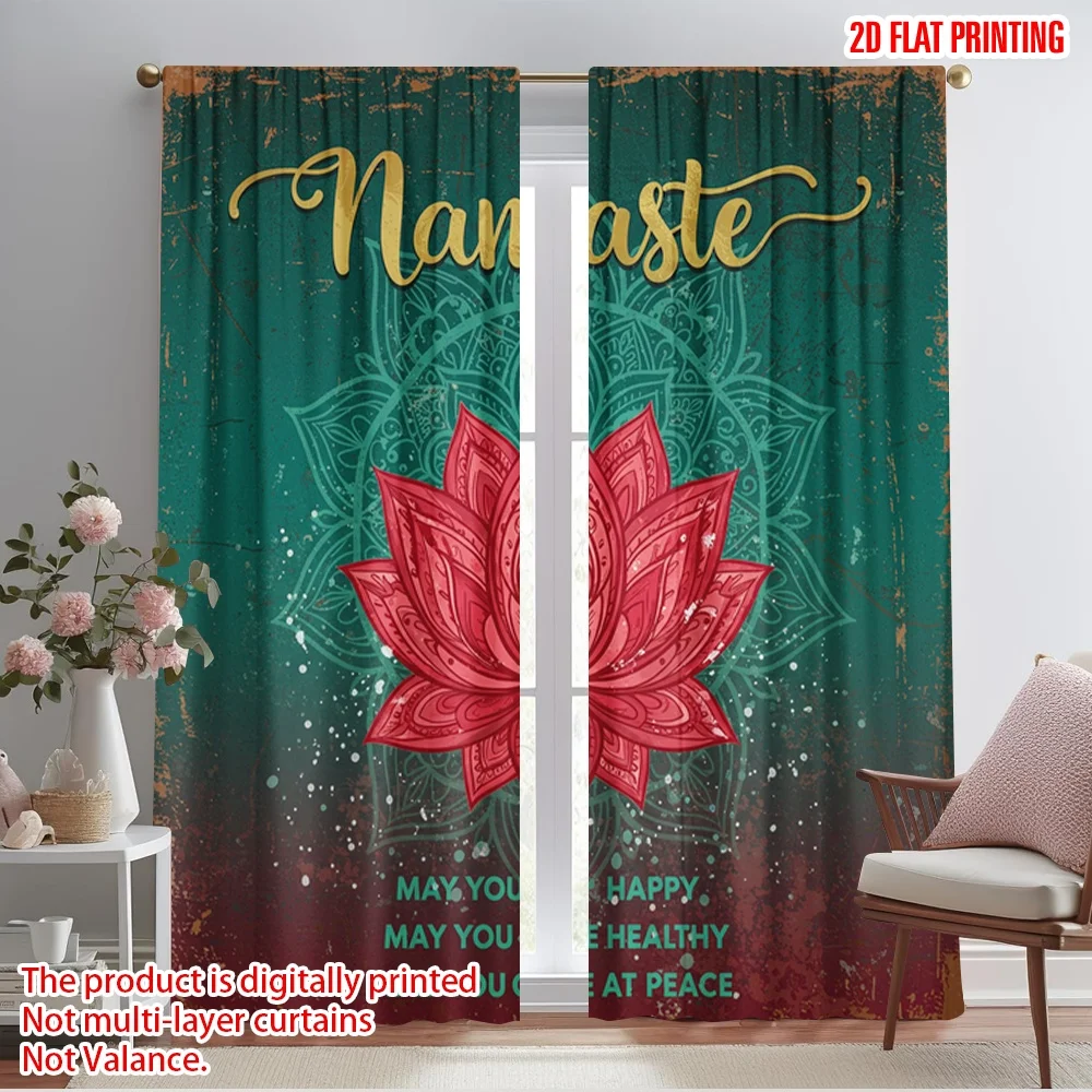 2pcs 2D flat printing Party Window Curtains Namaste Lotus Mandala Peace Fabric Without Electricity Birthday Party Perfect for
2pcs 2D flat printing Party Window Curtains Namaste Lotus Mandala Peace Fabric Without Electricity Birthday Party Perfect for