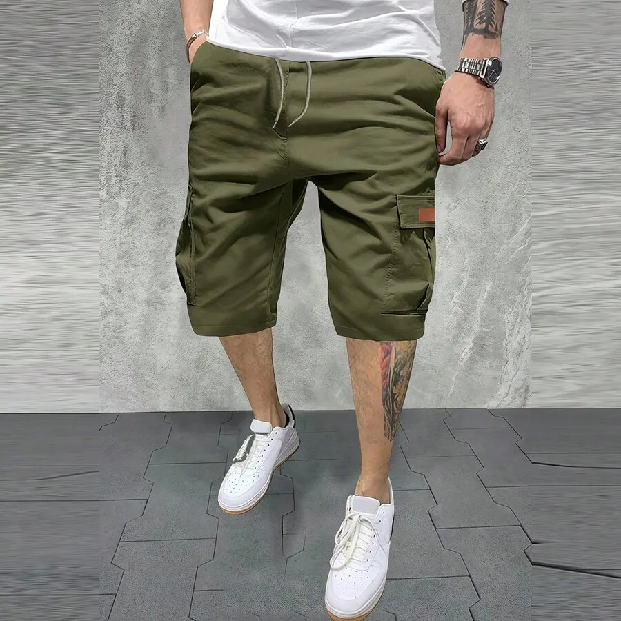 Mens Cargo Shorts Elastic Waist Drawstring Casual Summer Shorts
Mens Cargo Shorts Elastic Waist Drawstring Casual Summer Shorts