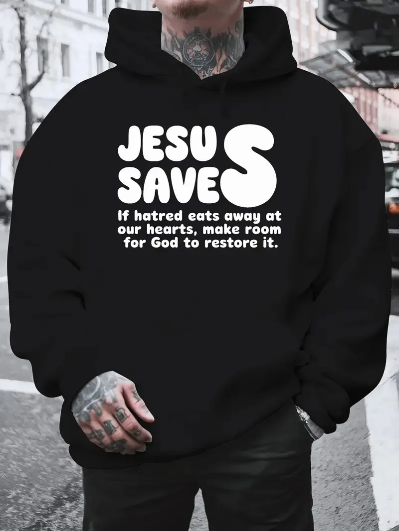 Men's loose-fitting hooded sweatshirt, black street style pullover, American casual hooded shirt, suitable for Christmas gifts
Men's loose-fitting hooded sweatshirt, black street style pullover, American casual hooded shirt, suitable for Christmas gifts