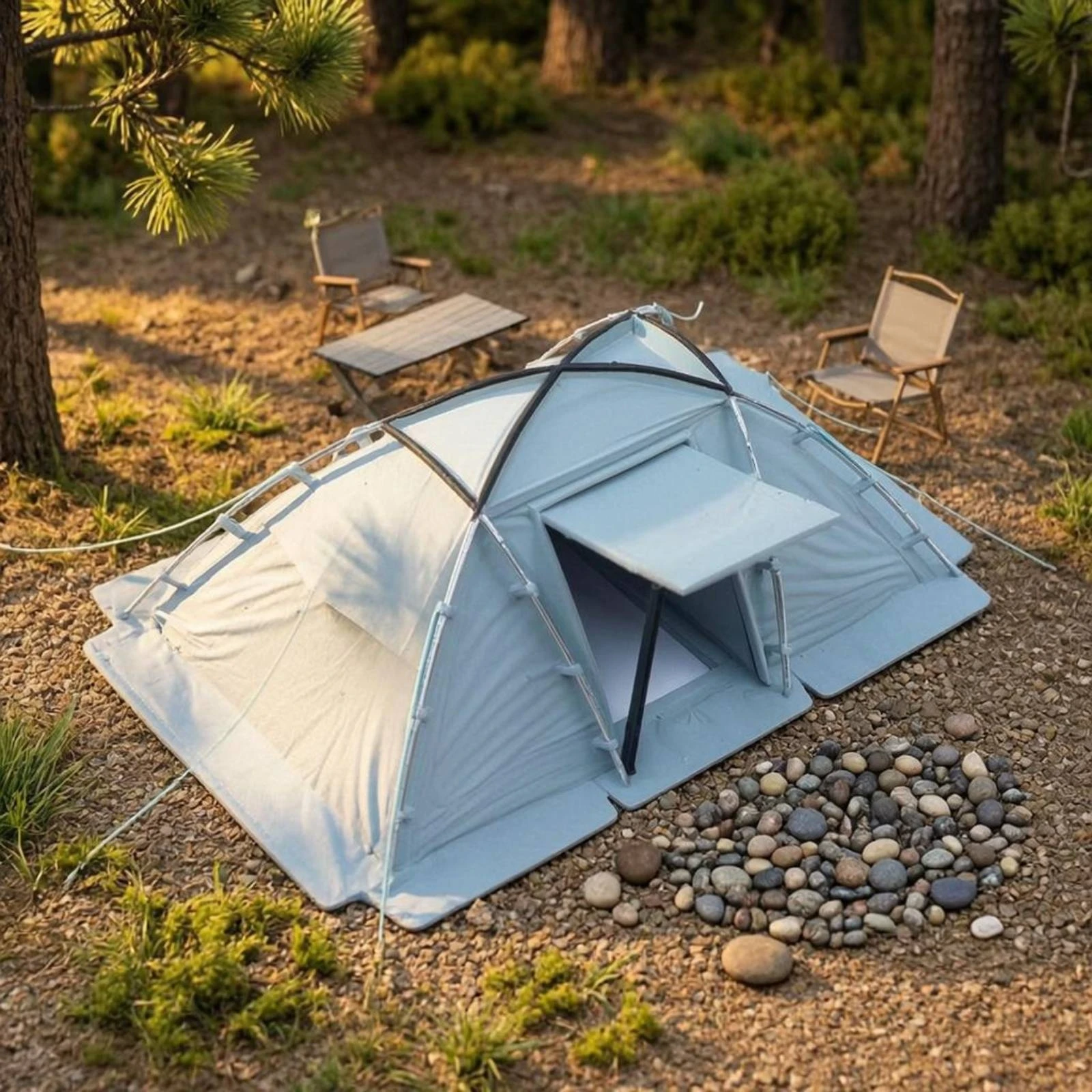 Miniature Camping Tent Dome-Shaped Resin Tent Model Camping Scene Accessory Handmade Outdoor Decor Uncovered Front
Miniature Camping Tent Dome-Shaped Resin Tent Model Camping Scene Accessory Handmade Outdoor Decor Uncovered Front