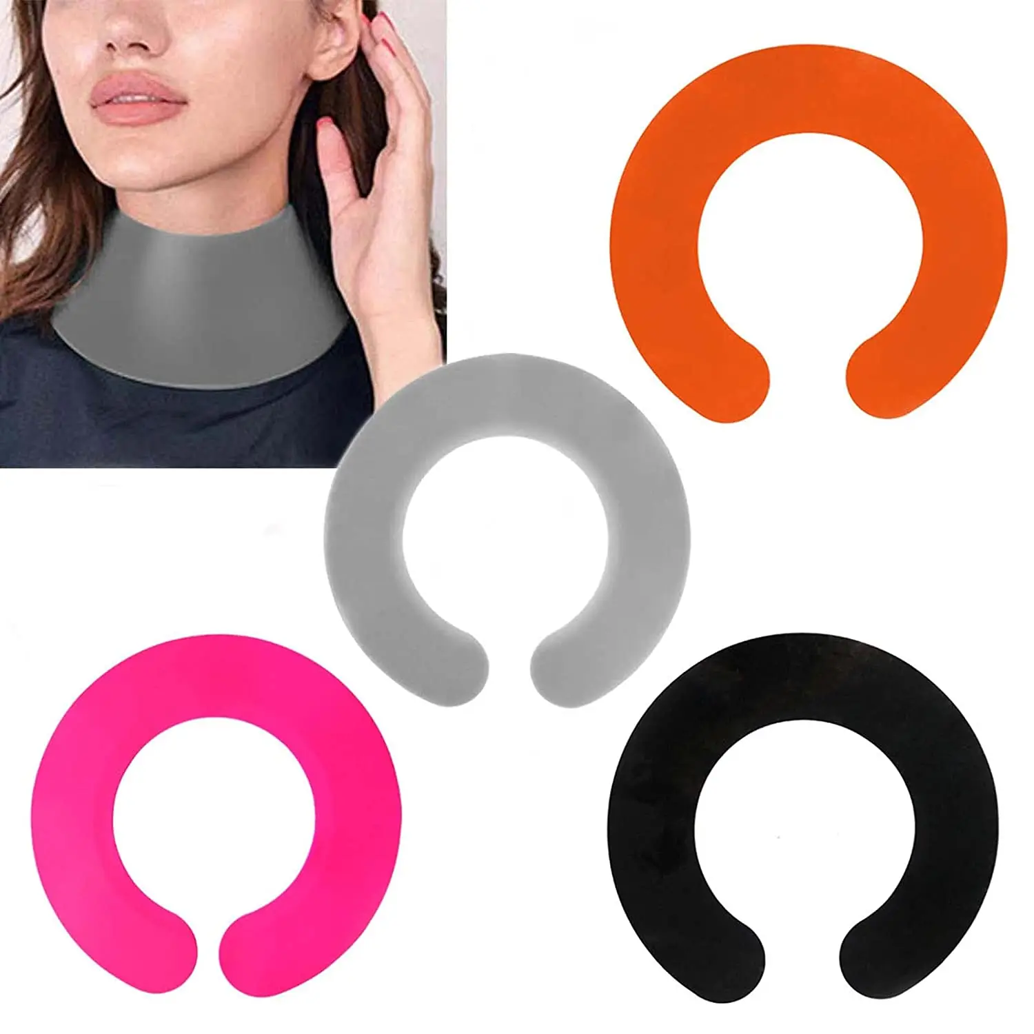Hair Cutting Collar,Waterproof Silicone Salon Hair Dye Pad Soft Hair Shawl Neck Guard for Hairdressing Hair Cuting Hair Dye Perm
Hair Cutting Collar,Waterproof Silicone Salon Hair Dye Pad Soft Hair Shawl Neck Guard for Hairdressing Hair Cuting Hair Dye Perm