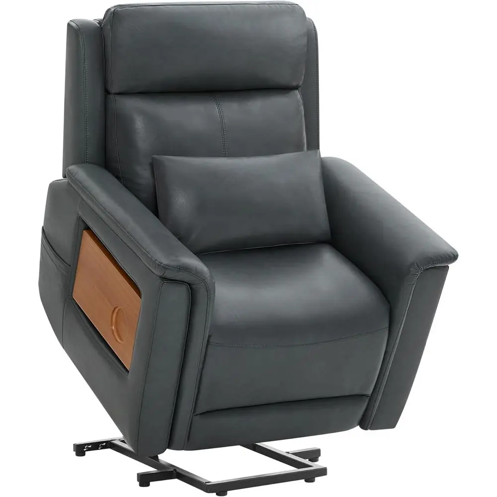 Heated Massage Recliner for Elderly with Power Lift, Tray Table, Cup Holder, Lumbar Support, Pockets, Navy Leather
Heated Massage Recliner for Elderly with Power Lift, Tray Table, Cup Holder, Lumbar Support, Pockets, Navy Leather
