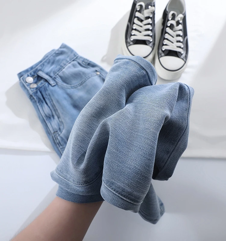 Lacele Lyocell Silk Высокая талия Прямые тонкие джинсовые джинсы Женские осенние новые джинсы размера плюс Маленькая фигура Ice Silk Wide Le...
Lacele Lyocell Silk Высокая талия Прямые тонкие джинсовые джинсы Женские осенние новые джинсы размера плюс Маленькая фигура Ice Silk Wide Le...