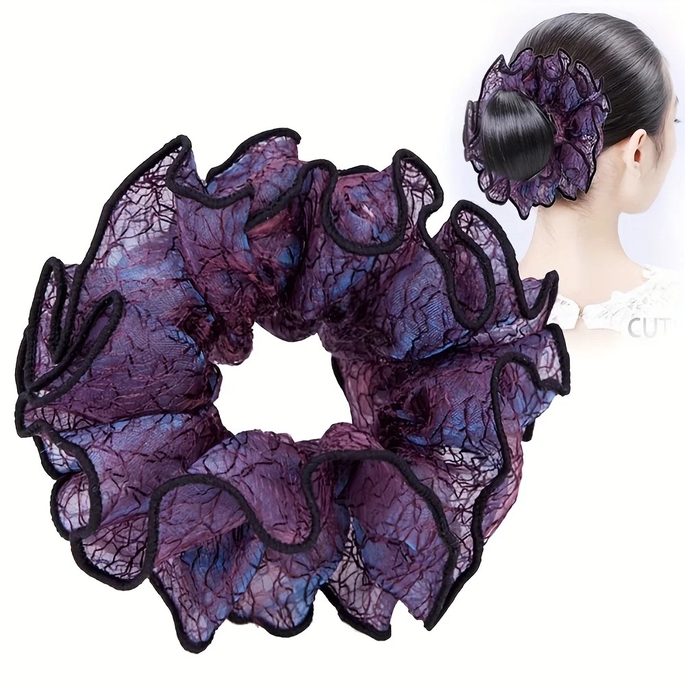 1 lady's elegant mesh hair band - dark purple and black multi-color gradual change, non-slip headband, durable mesh texture, suitable for ponytail, bun, braided hair - no traces hair accessories (no white line)
1 lady's elegant mesh hair band - dark purple and black multi-color gradual change, non-slip headband, durable mesh texture, suitable for ponytail, bun, braided hair - no traces hair accessories (no white line)