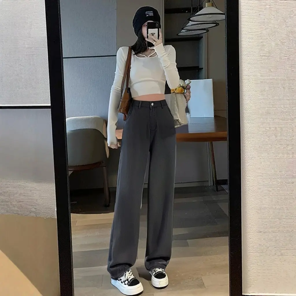 Очень большие женские модные прямые джинсовые брюки для полных девочек, 300 кг, облегающие брюки с эластичной резинкой на талии на весну и осень
Очень большие женские модные прямые джинсовые брюки для полных девочек, 300 кг, облегающие брюки с эластичной резинкой на талии на весну и осень