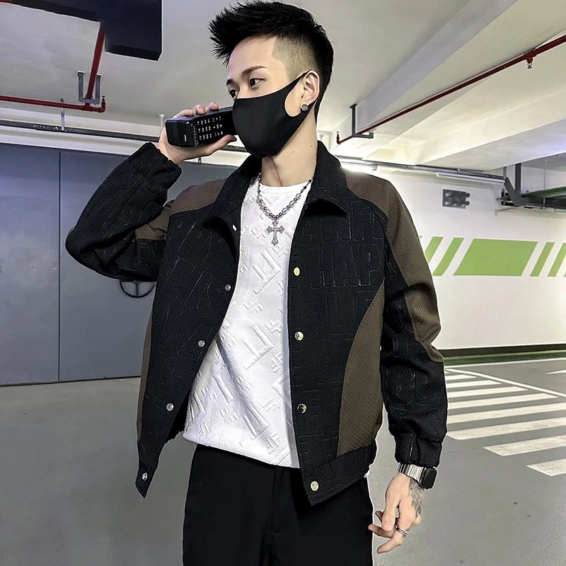 2024 Men Jackets Contrast Color Lapel Long Sleeve Pockets Casual Male Patchwork Coats Streetwear Fashion Outerwear Autumn S38
2024 Men Jackets Contrast Color Lapel Long Sleeve Pockets Casual Male Patchwork Coats Streetwear Fashion Outerwear Autumn S38