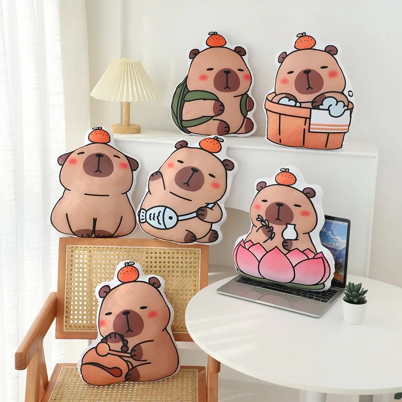 36CM Popular Cartoon Extra-shaped Pillow Cute Capybara Printed Pillow Hot-selling Exquisite Plush Pillow Toy Capybara Dolls
36CM Popular Cartoon Extra-shaped Pillow Cute Capybara Printed Pillow Hot-selling Exquisite Plush Pillow Toy Capybara Dolls