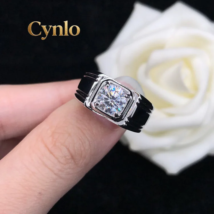 Cynlo Jewelry Men's 1 Carat Moissanite Ring, PT950 Platinum, Fashionable Design, Understated Sparkle & Premium Feel
Cynlo Jewelry Men's 1 Carat Moissanite Ring, PT950 Platinum, Fashionable Design, Understated Sparkle & Premium Feel