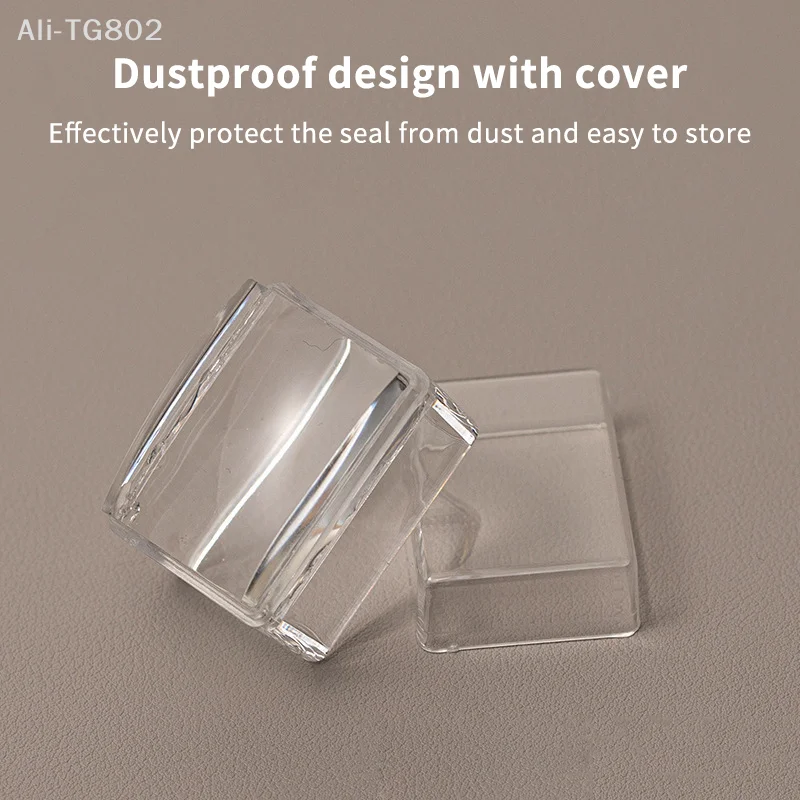 Transparent Rectangle Silicone Nail Art Stamper with Scraper Fast Clear Jelly French Style Manicure Transfer DIY Nail Design
Transparent Rectangle Silicone Nail Art Stamper with Scraper Fast Clear Jelly French Style Manicure Transfer DIY Nail Design