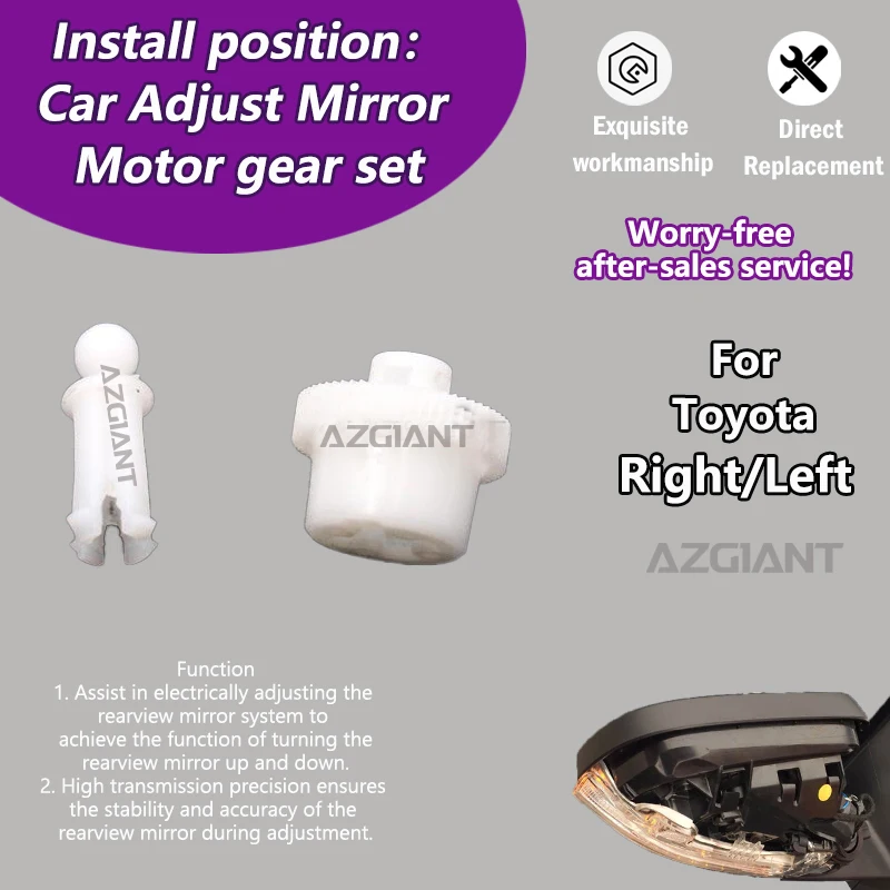 For Toyota Tundra/Sequoia/Corolla/Camry Hybrid Car Exterior Mirrors Adjusting Unit With Gear accessories rigid plastic kit
For Toyota Tundra/Sequoia/Corolla/Camry Hybrid Car Exterior Mirrors Adjusting Unit With Gear accessories rigid plastic kit
