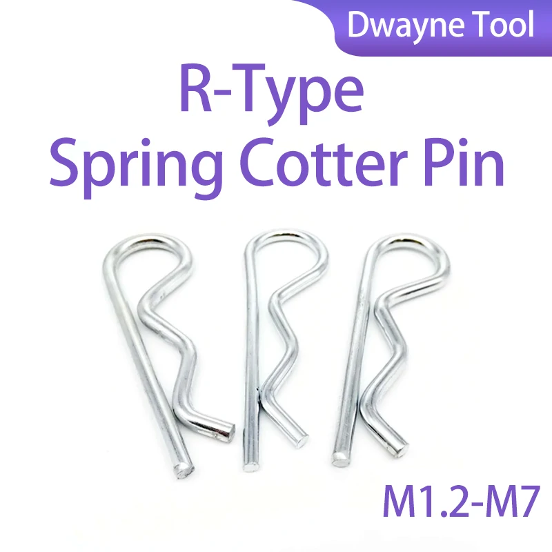 1.2-7mm R Type Spring Cotter Pin, Carbon Steel/304 SS, Rustproof Auto Clip for Car & Industrial
1.2-7mm R Type Spring Cotter Pin, Carbon Steel/304 SS, Rustproof Auto Clip for Car & Industrial