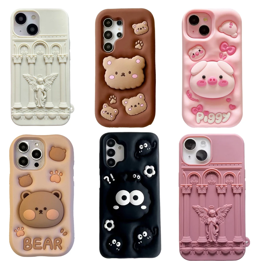 3D Cute Cartoon Animal For Samsung Galaxy A24 A54 A15 A25 A35 A55, S21FE S23FE S23Ultra,S24Ultra, Soft Silicone Case Phone Cover
3D Cute Cartoon Animal For Samsung Galaxy A24 A54 A15 A25 A35 A55, S21FE S23FE S23Ultra,S24Ultra, Soft Silicone Case Phone Cover