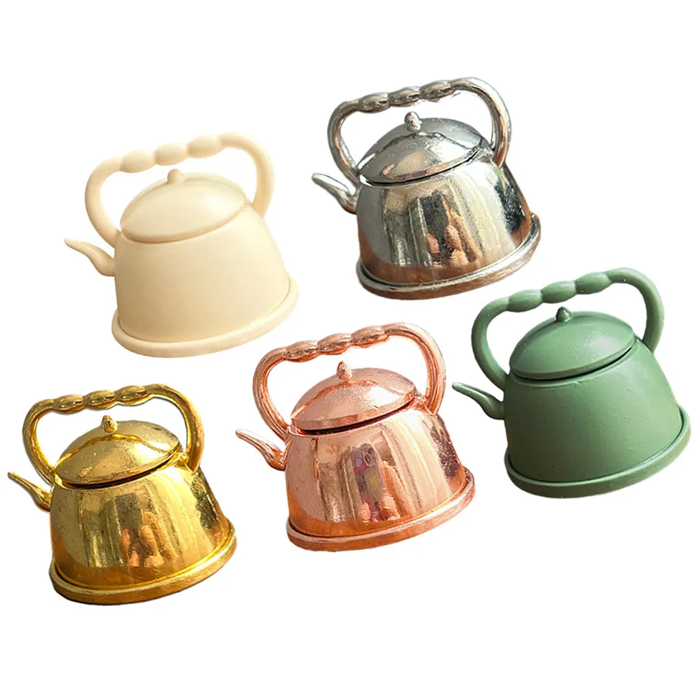 5Pcs Alloy Miniature Water Kettle Realistic Mini House Decor Prop for Dollhouse Kitchen Setup Photo Prop Pretend Play
5Pcs Alloy Miniature Water Kettle Realistic Mini House Decor Prop for Dollhouse Kitchen Setup Photo Prop Pretend Play