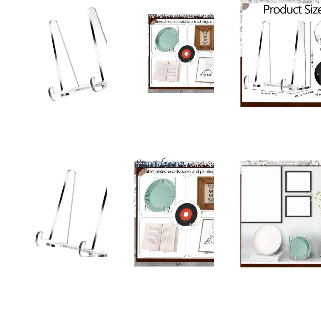 5.9Inch Acrylics Display Stand for Decorative Plate Picture Frame Artwork Book K92C
5.9Inch Acrylics Display Stand for Decorative Plate Picture Frame Artwork Book K92C