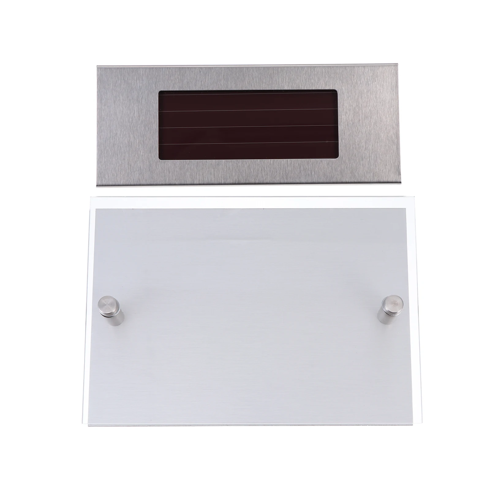 1pc Solar House Number Light Stainless Steel Waterproof LED Door Lamp Outdoor Wall Lighting Tool Energy Saving Environmental
1pc Solar House Number Light Stainless Steel Waterproof LED Door Lamp Outdoor Wall Lighting Tool Energy Saving Environmental