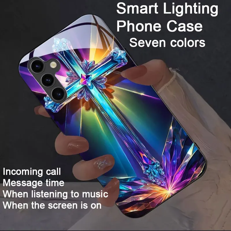 Light of Faith Colorful Voice Control Luminous Phone Case For Samsung S25 S24 S23 S22 Ultra A03S A04S A05S LED Glow Phone Cover
Light of Faith Colorful Voice Control Luminous Phone Case For Samsung S25 S24 S23 S22 Ultra A03S A04S A05S LED Glow Phone Cover