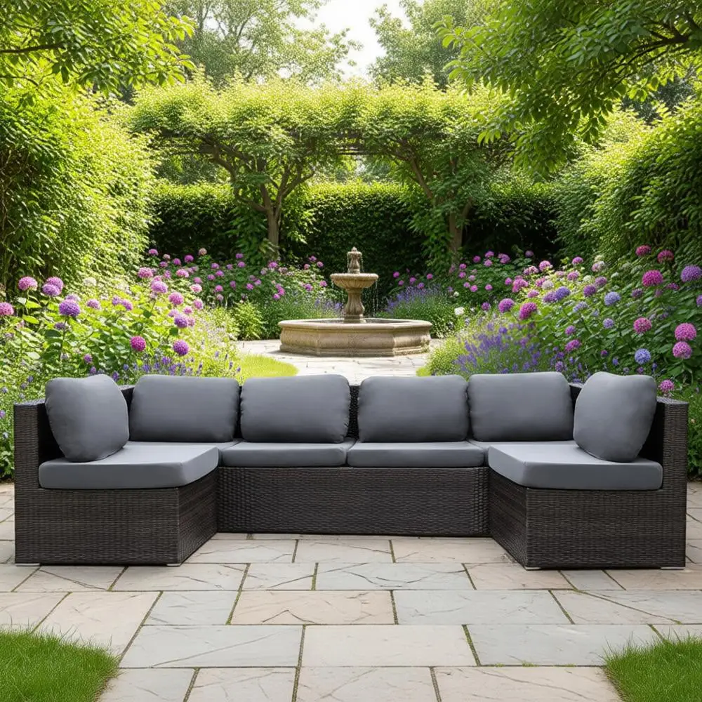 12-Piece Stretch Patio Cushion Covers - Outdoor Furniture Protectors, Washable and Reusable (Grey)
12-Piece Stretch Patio Cushion Covers - Outdoor Furniture Protectors, Washable and Reusable (Grey)