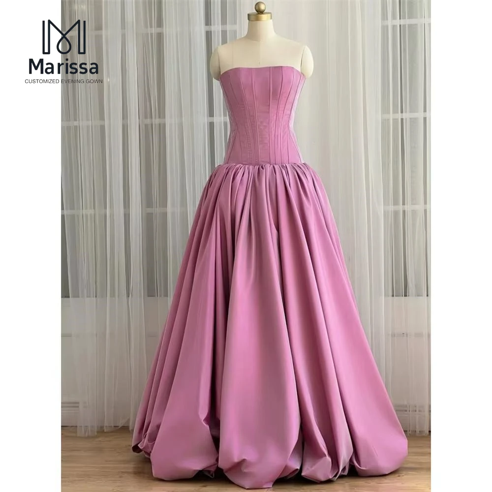 Marissa Elegant Prom Dresses Luxury Women's Elegant Party Dress A-line Satin Custom Made Off-shoulder Lotus Skirt Ball Gown 2025
Marissa Elegant Prom Dresses Luxury Women's Elegant Party Dress A-line Satin Custom Made Off-shoulder Lotus Skirt Ball Gown 2025