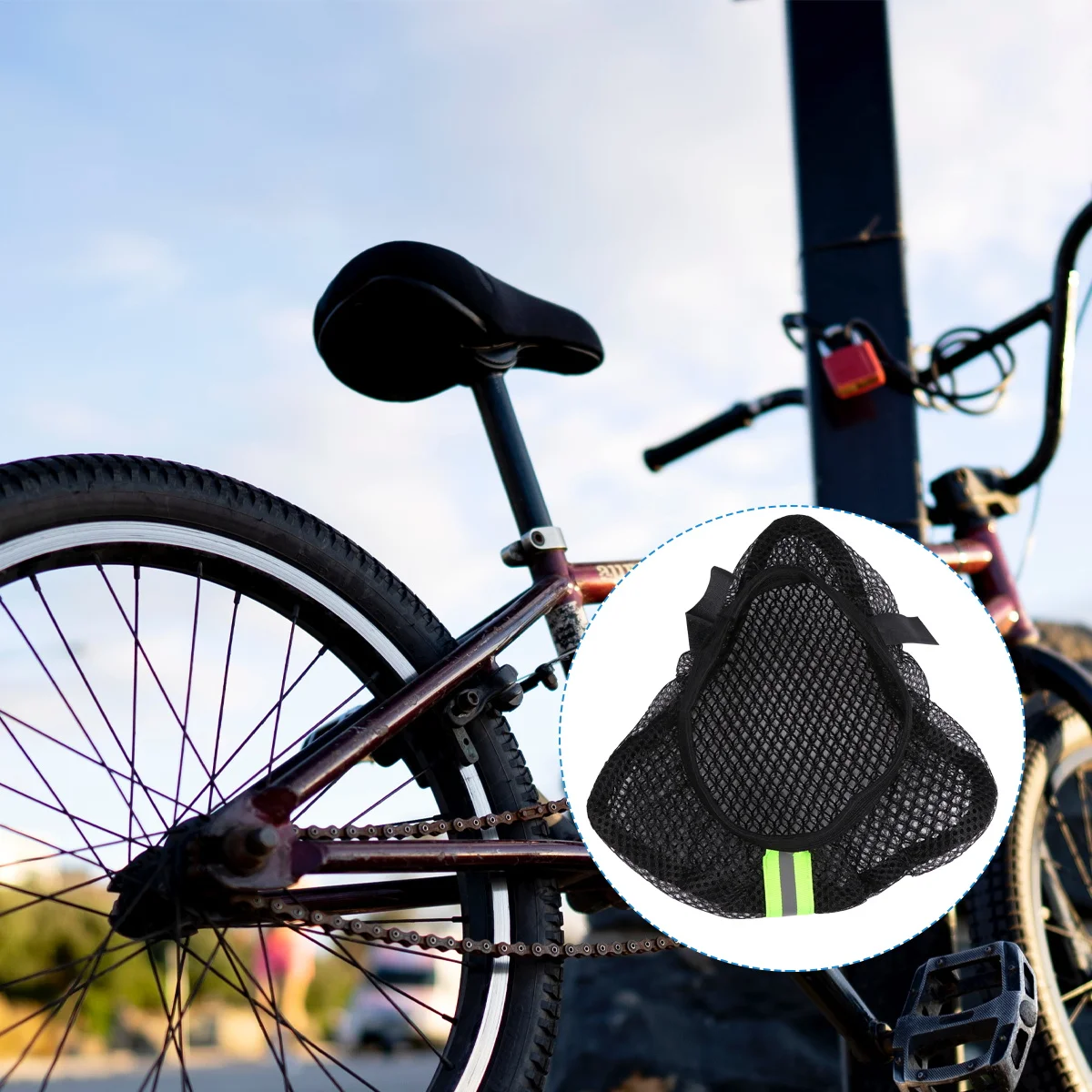 3 Pcs Sunscreen Cushion Cover Bike Accessories Seat Black Cycle Car Saddle Pad Breathable
3 Pcs Sunscreen Cushion Cover Bike Accessories Seat Black Cycle Car Saddle Pad Breathable