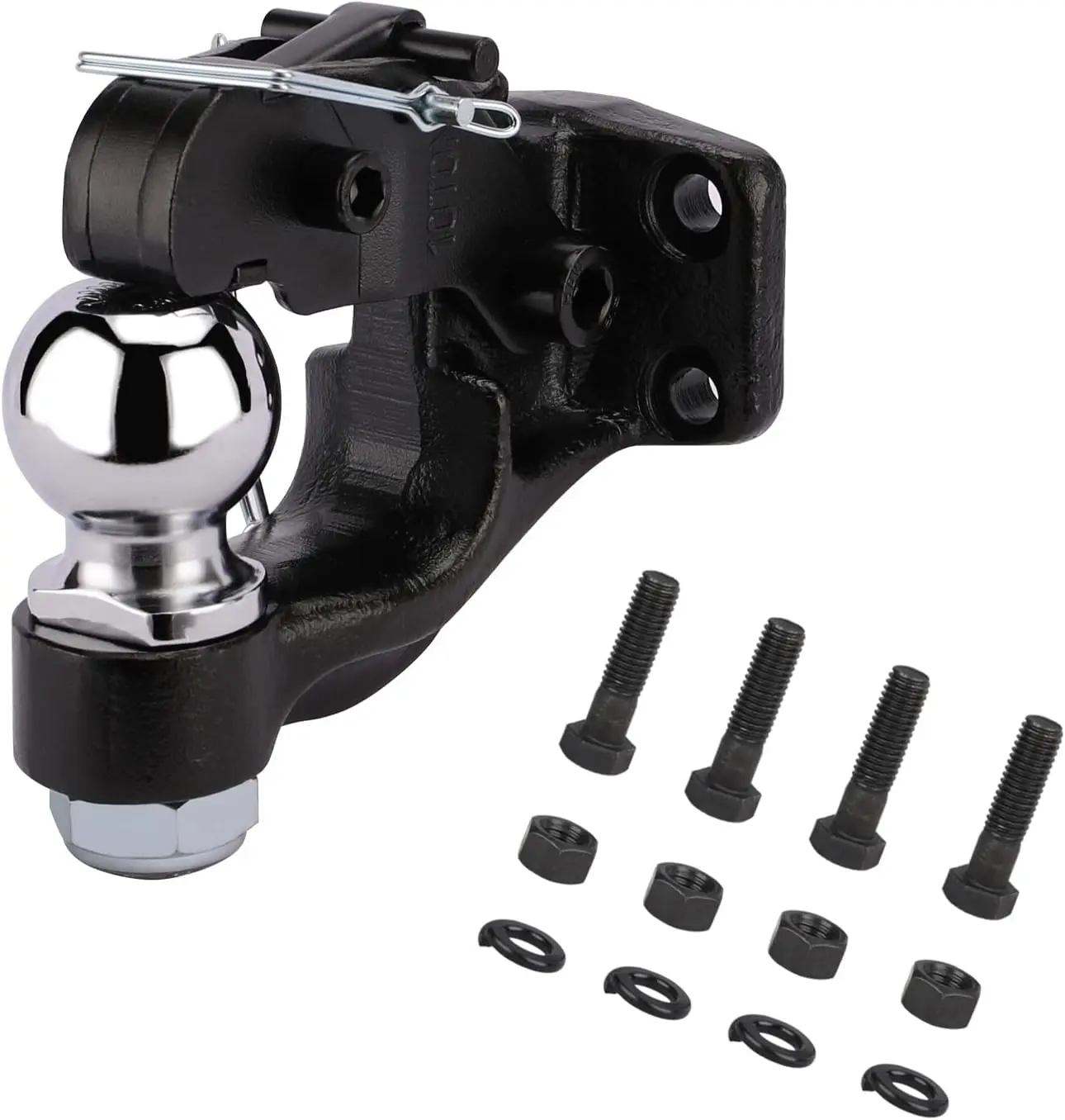 10-Ton Pintle Hook Trailer Hitch with 2-5/16" Ball and Mounting Kit, 20000 lbs Capacity
10-Ton Pintle Hook Trailer Hitch with 2-5/16" Ball and Mounting Kit, 20000 lbs Capacity