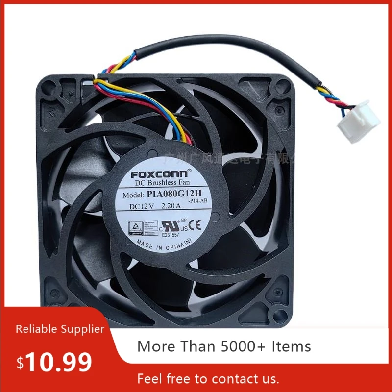 80mm PWM Case Fan For Foxconn PIA080G12H 80mm 12V High Speed PWM Cooling Fan for PC/Industrial Inverter PSU
80mm PWM Case Fan For Foxconn PIA080G12H 80mm 12V High Speed PWM Cooling Fan for PC/Industrial Inverter PSU