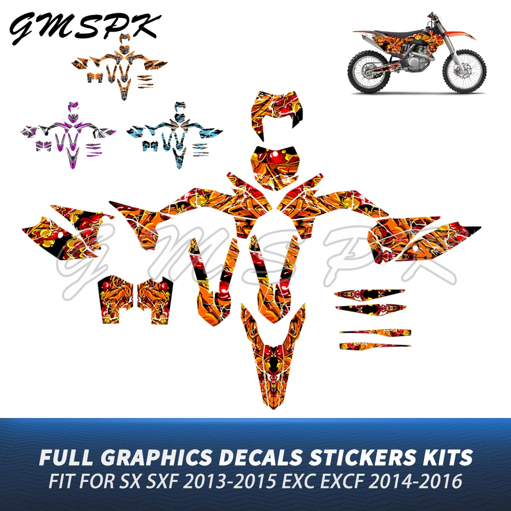 Full Graphics Decals Stickers Kits Dirt Bike Background Fit for 125 200 250 300-500 SX SXF 2013-2015 EXC EXCF XCW 2014 2015 2016
Full Graphics Decals Stickers Kits Dirt Bike Background Fit for 125 200 250 300-500 SX SXF 2013-2015 EXC EXCF XCW 2014 2015 2016